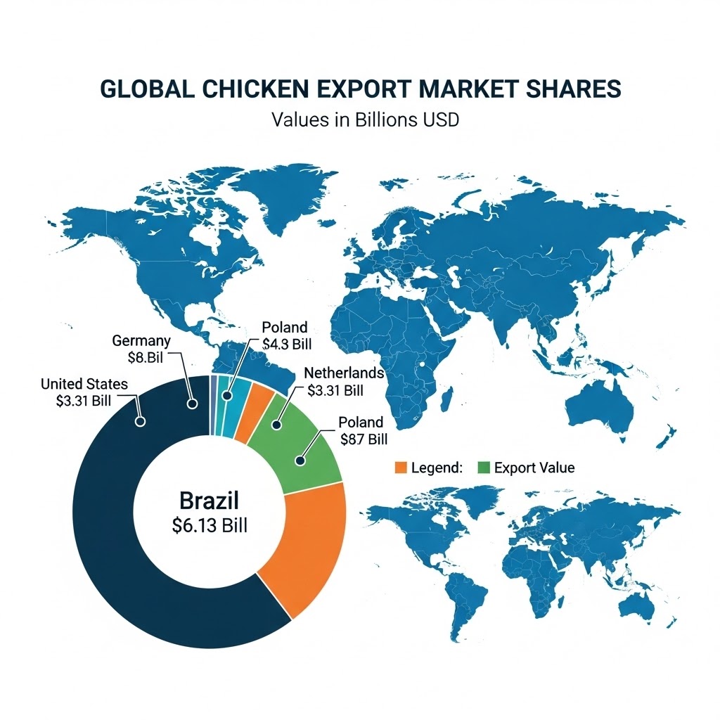 largest chicken exporter in the world