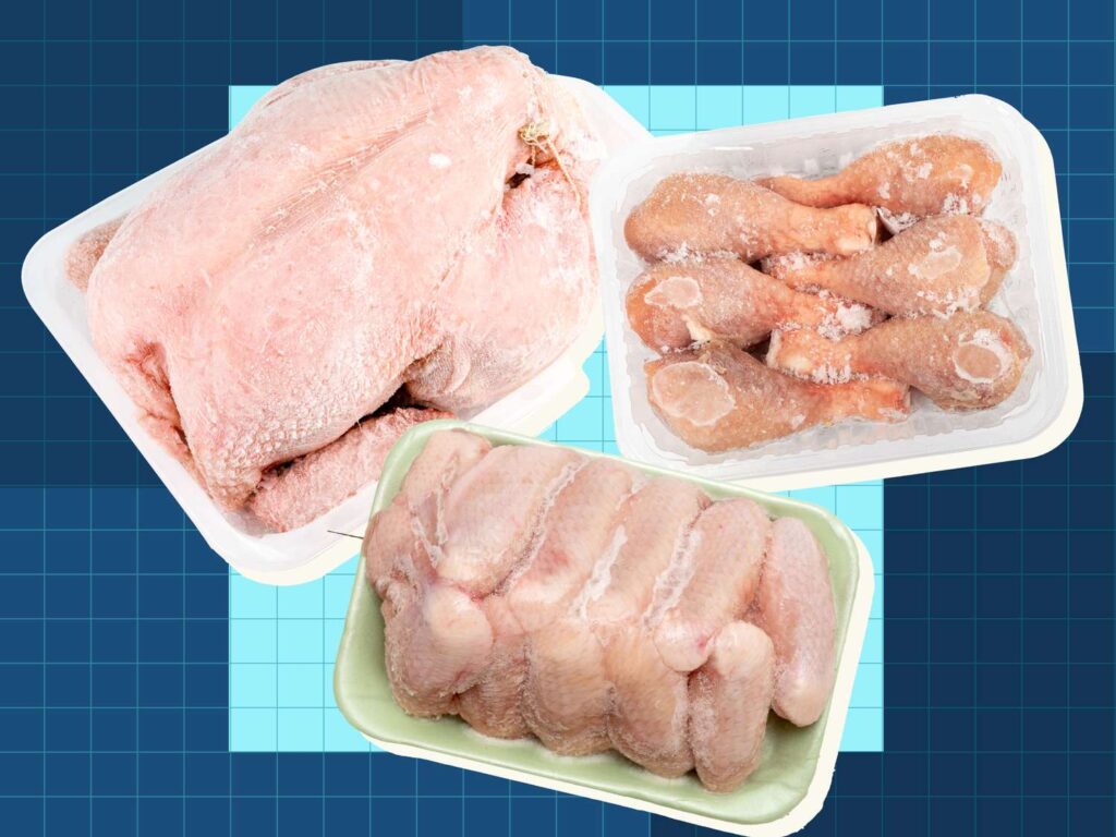 best practices for freezing chicken breast wings thighs