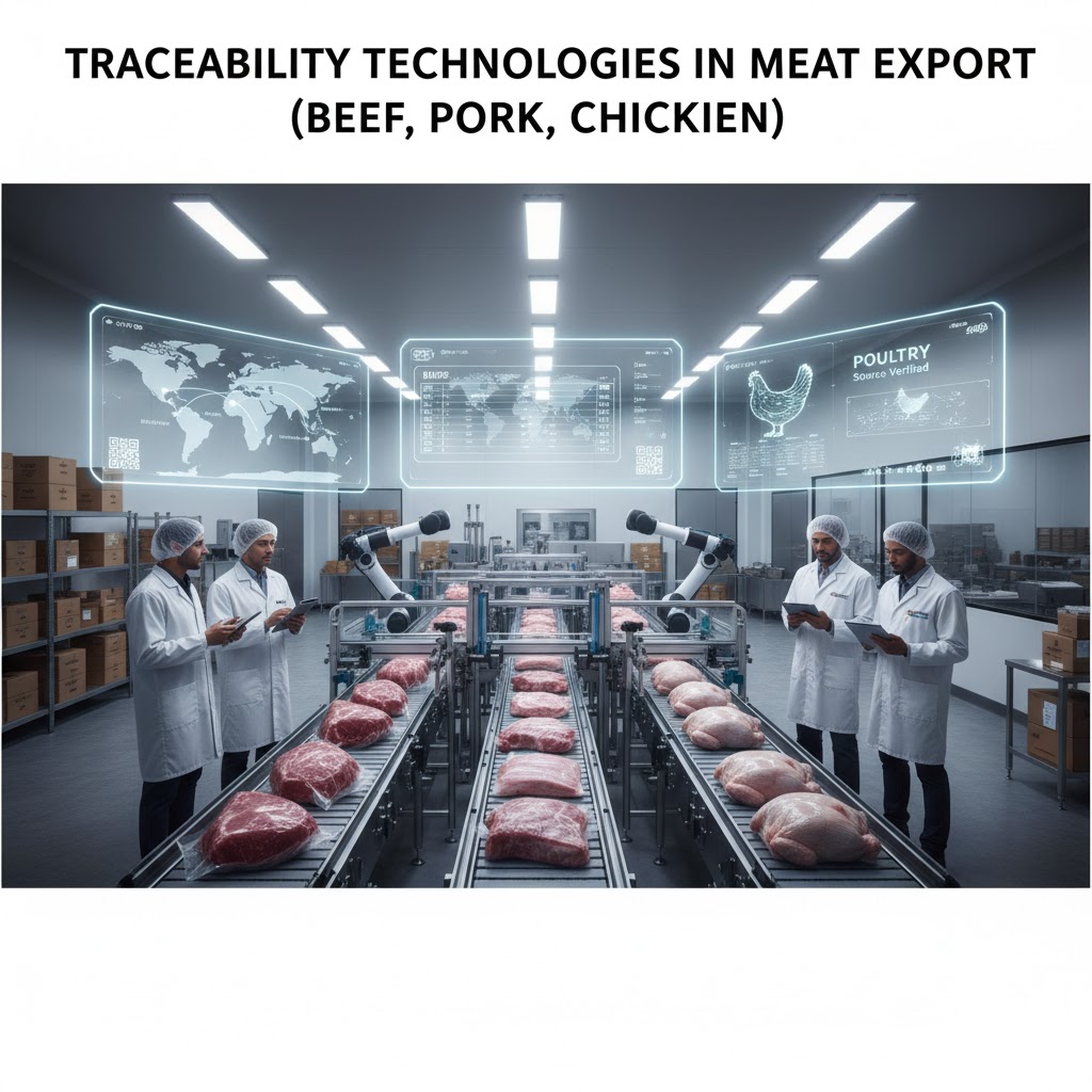 Traceability Technologies in Meat Export (beef, pork, chicken