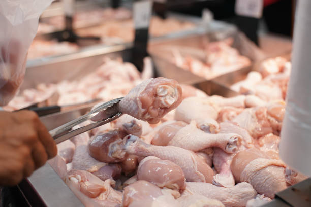 IQF Halal Chicken Wings Frozen in bulk packaging for export.