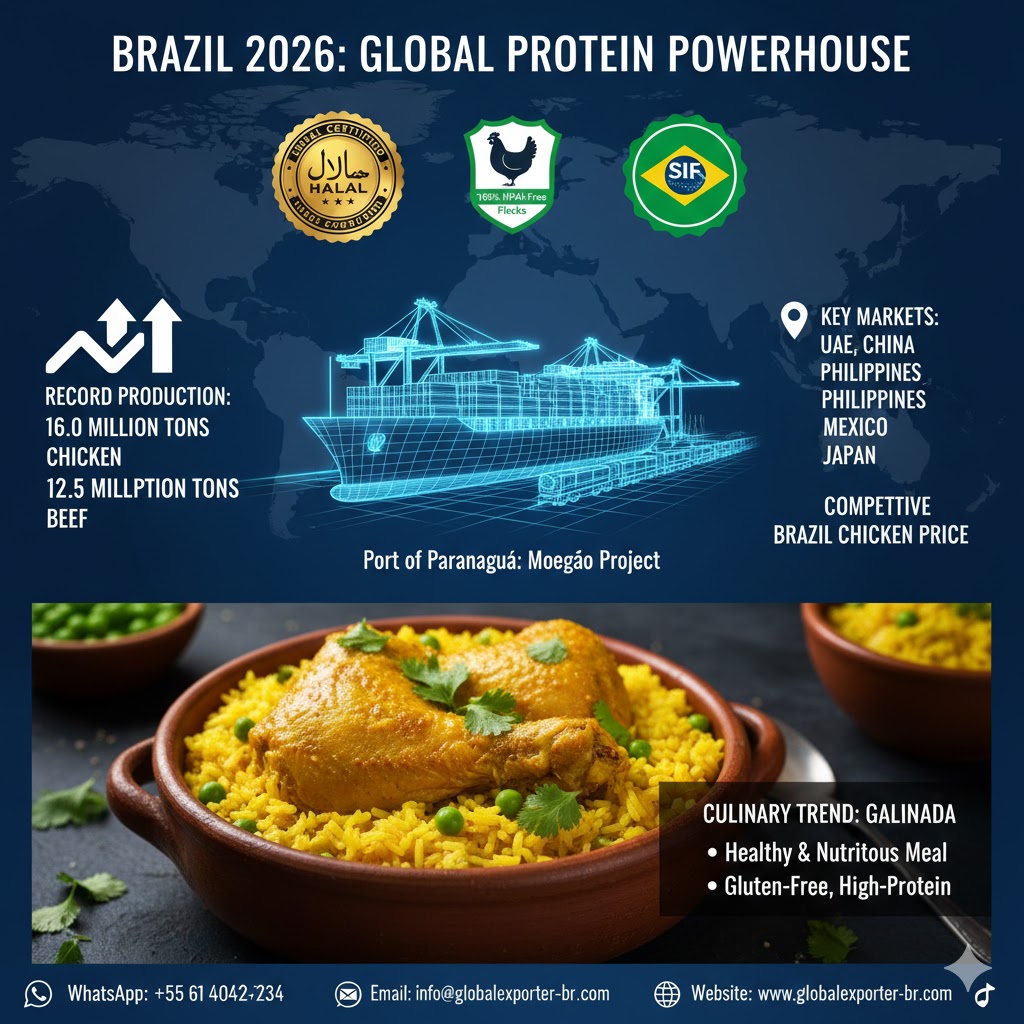 Brazil 2026: World’s Top Beef Producer & Chicken Exporter Report
