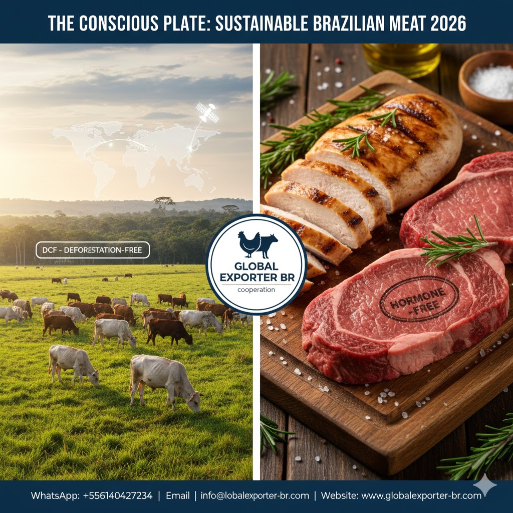 SIF certified, Halal certified, and DCF-free meat labels for Global Exporter BR